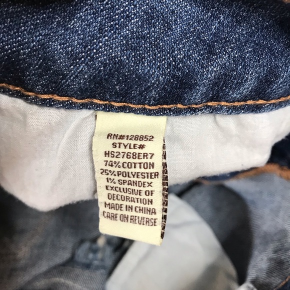 🌴Hot Kiss Cici Crochet Detail Denim Shorts Sz 11 - Picture 8 of 9